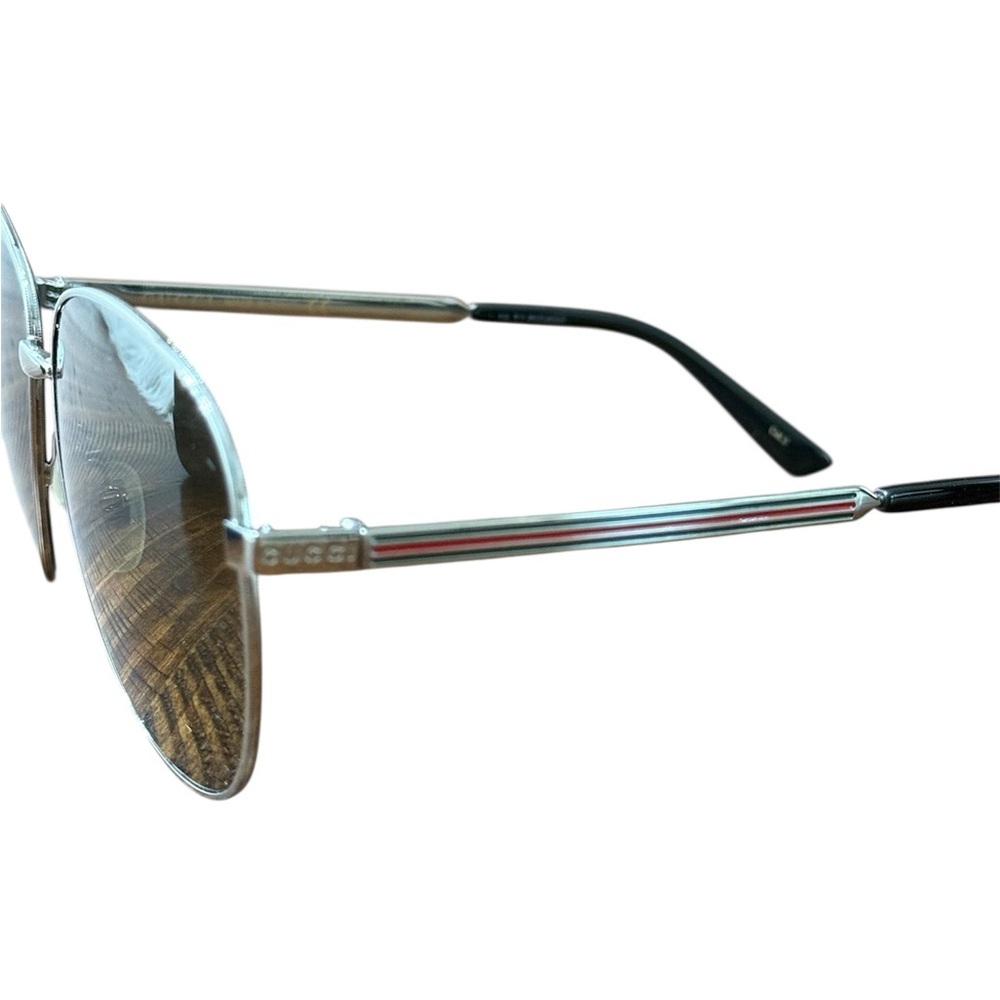 GUCCI GG138S Unisex Aviator Web Sunglasses - Picture 4 of 12
